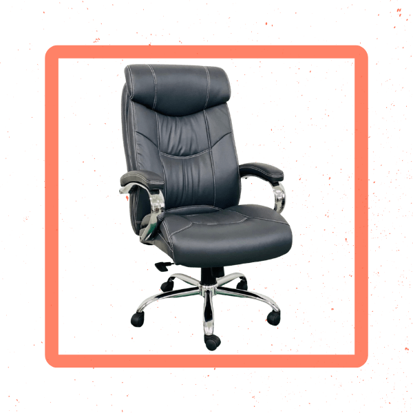 Fabio High-Back Chair - Plush Leatherette for Superior Comfort (Ahmedabad)