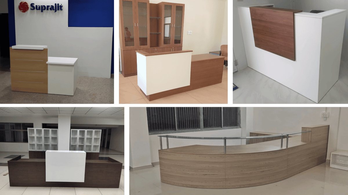 Document Receiving Table Area Modern Reception Tables in Ahmedabad | Vishwa Office System